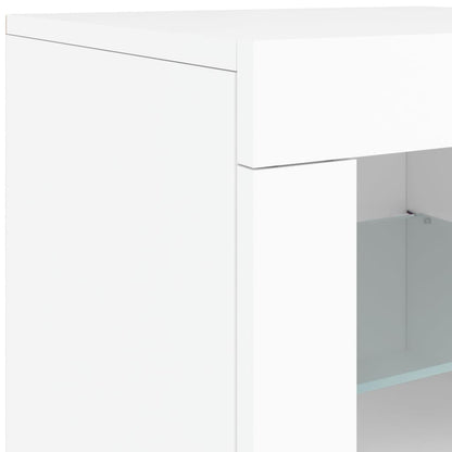 Sideboard mit LED-Beleuchtung Weiß 60,5x37x67 cm