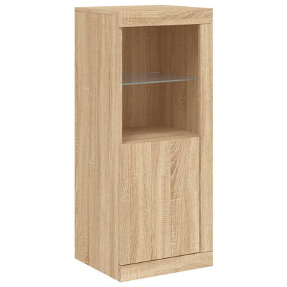 Sideboard mit LED-Leuchten Sonoma-Eiche 41x37x100 cm