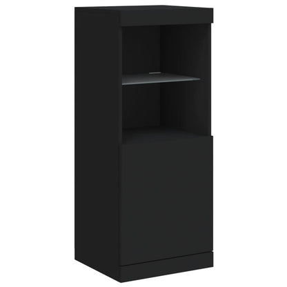 Sideboard mit LED-Leuchten Schwarz 41x37x100 cm