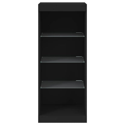 Sideboard mit LED-Leuchten Schwarz 41x37x100 cm