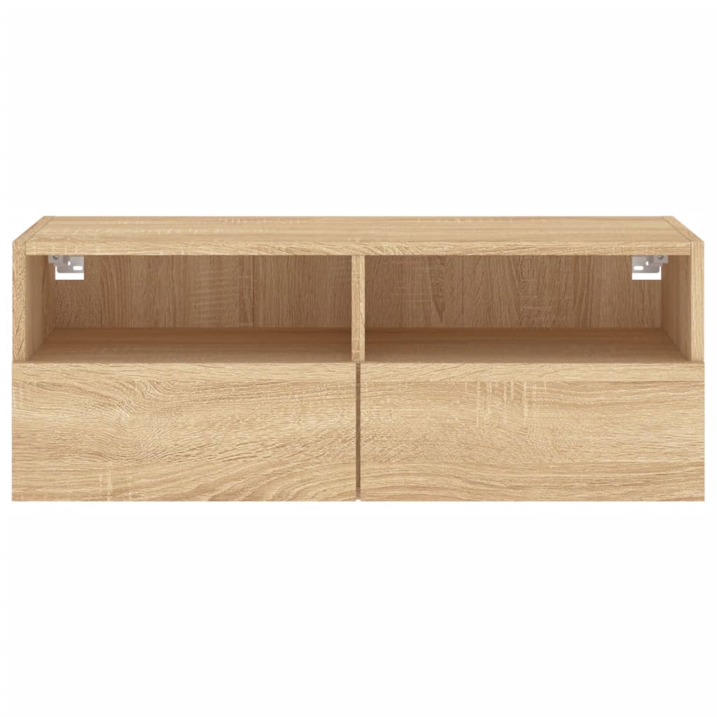 TV-Wandschrank Sonoma-Eiche 80x30x30 cm Holzwerkstoff