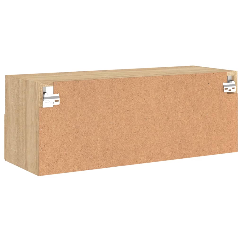 TV-Wandschrank Sonoma-Eiche 80x30x30 cm Holzwerkstoff