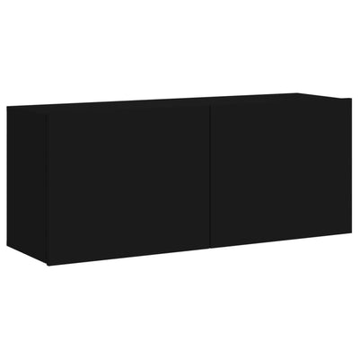 TV-Wandschrank Schwarz 100x30x41 cm