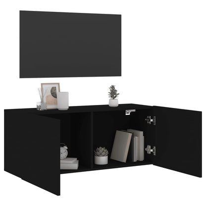 TV-Wandschrank Schwarz 100x30x41 cm