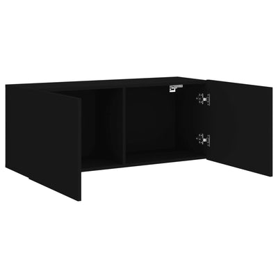 TV-Wandschrank Schwarz 100x30x41 cm