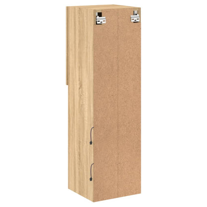 TV-Schrank mit LED-Leuchten Sonoma-Eiche 30,5x30x102 cm