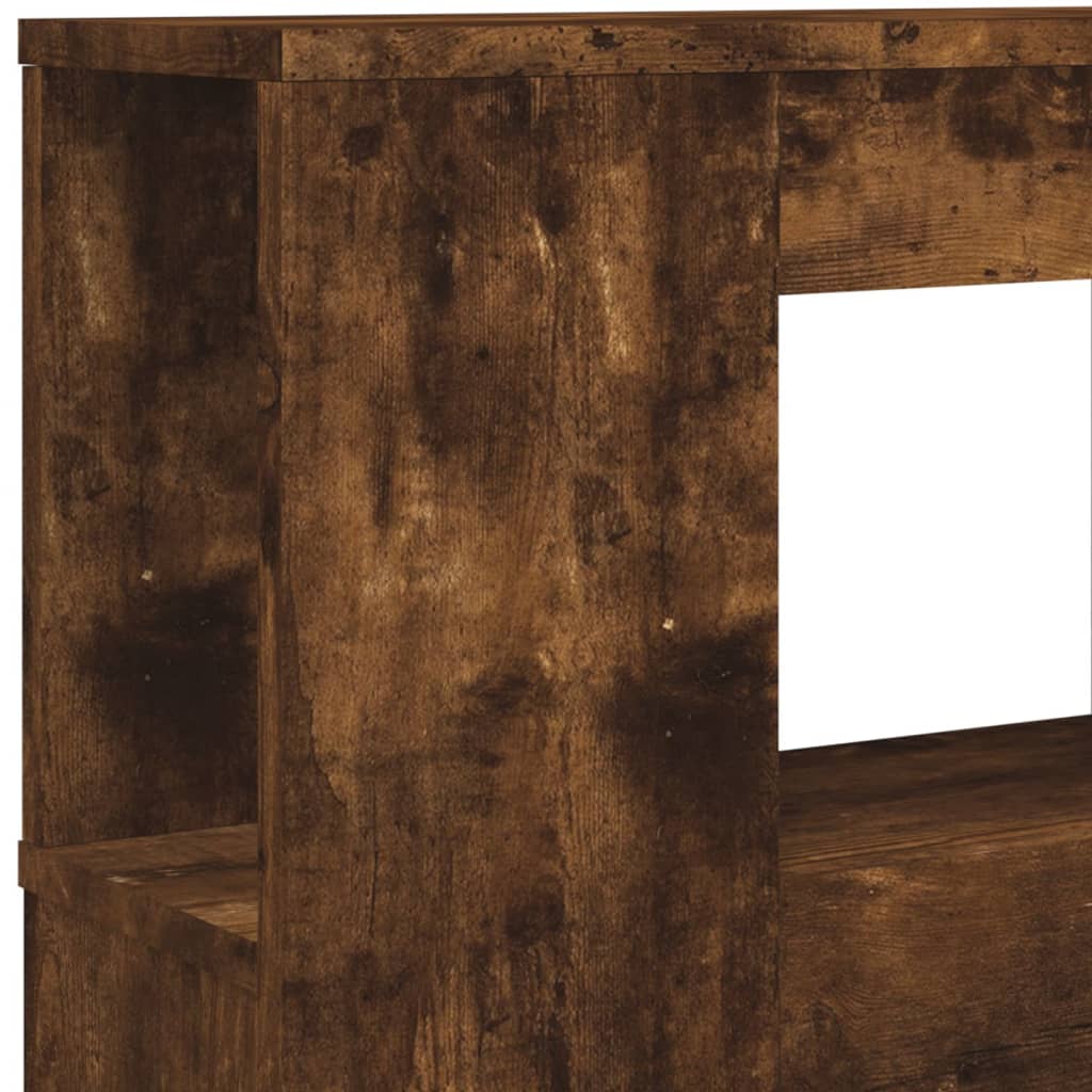 LED-Kopfteil Räuchereiche 200x18,5x103,5 cm Holzwerkstoff