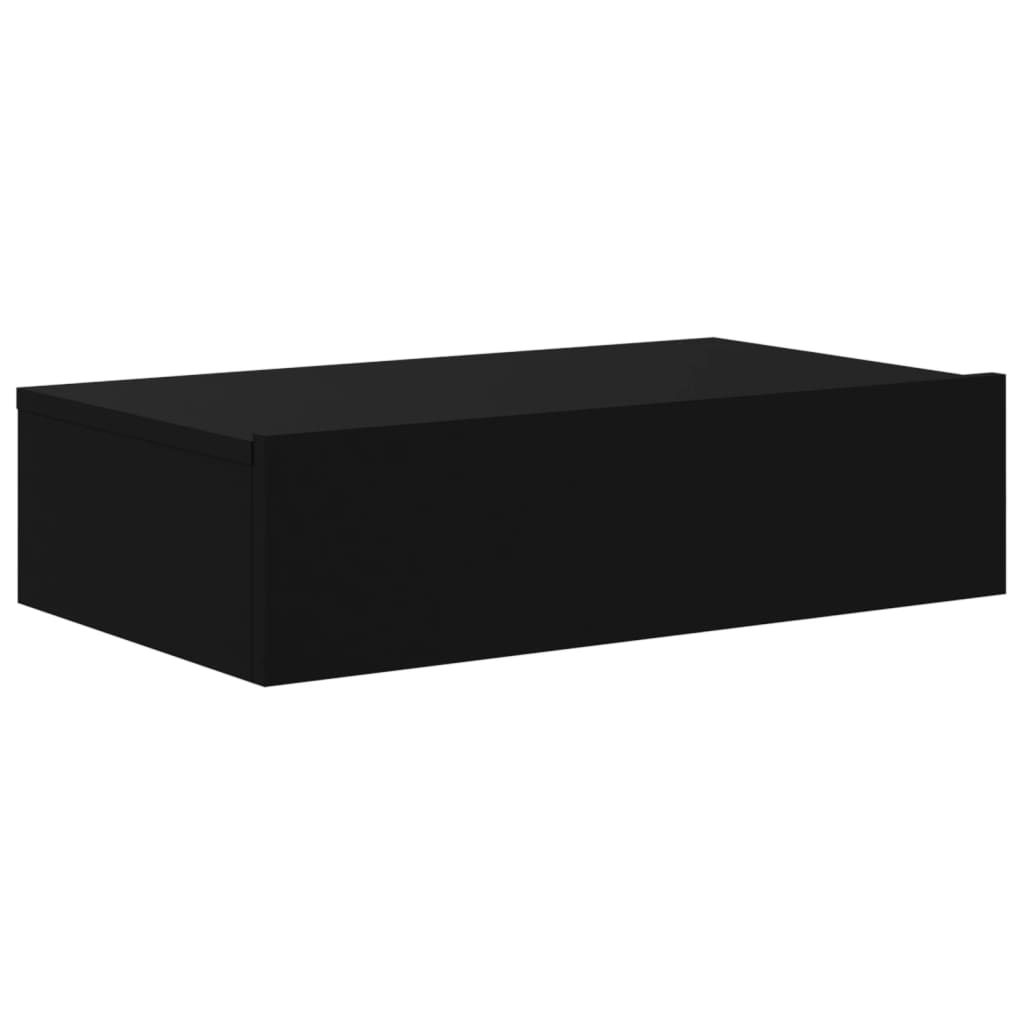 TV-Schrank mit LED-Leuchten Schwarz 60x35x15,5 cm