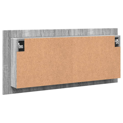 LED-Spiegelschrank Grau Sonoma 100x12x45 cm