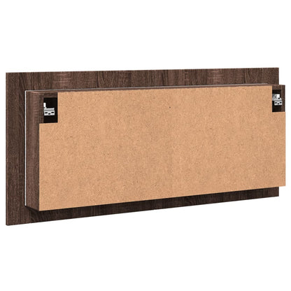 LED-Spiegelschrank Braun Eichen-Optik 100x12x45 cm