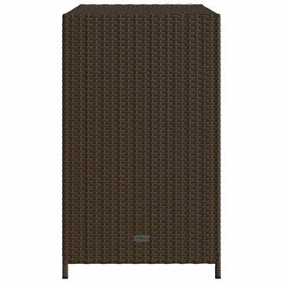 Gartenschrank Braun 83x45x76 cm Poly Rattan