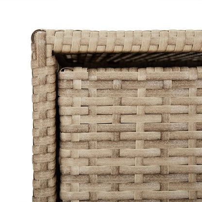 Gartenschrank Beige 55x59x80 cm Poly Rattan