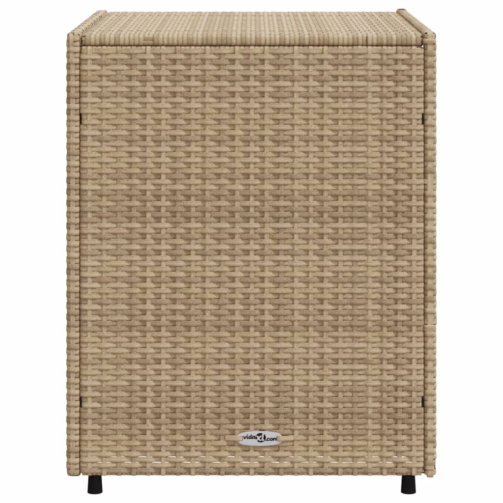 Gartenschrank Beige 55x59x69 cm Poly Rattan