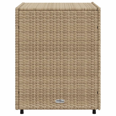 Gartenschrank Beige 55x59x69 cm Poly Rattan