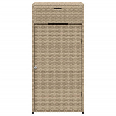 Gartenschrank Beige 55x55x111 cm Poly Rattan