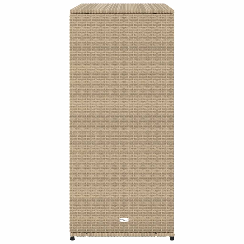 Gartenschrank Beige 105x55x113 cm Poly Rattan