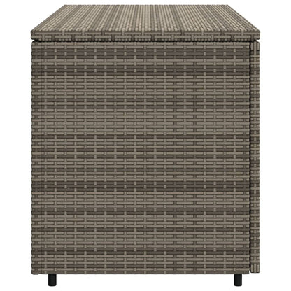 Gartenschrank Grau 110x55x60,5 cm Poly Rattan