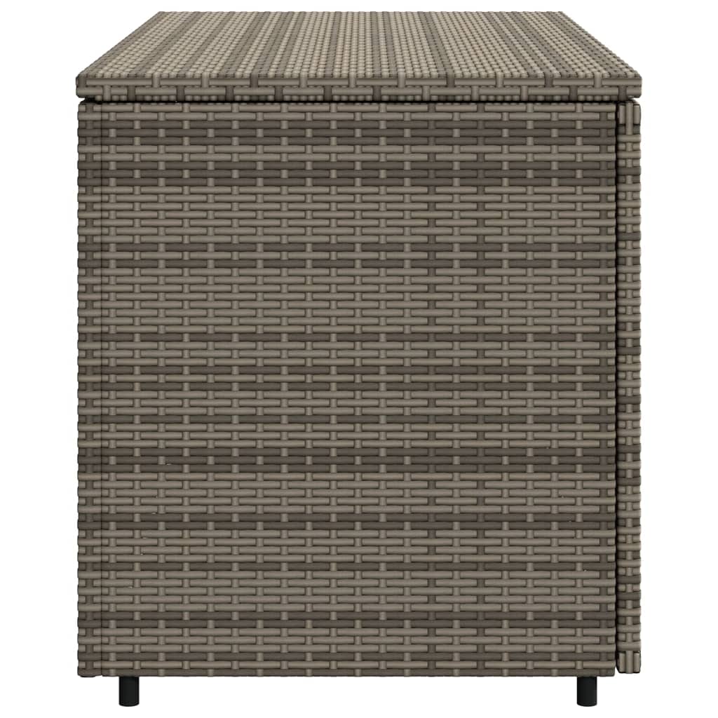 Gartenschrank Grau 110x55x60,5 cm Poly Rattan