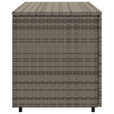 Gartenschrank Grau 110x55x60,5 cm Poly Rattan