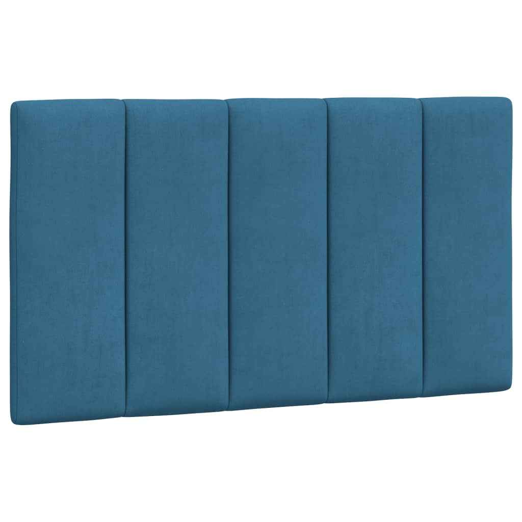 Kopfteil-Kissen Blau 80 cm Samt