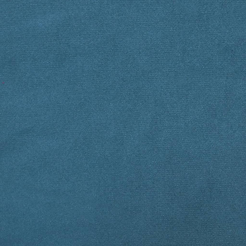 Kopfteil-Kissen Blau 80 cm Samt