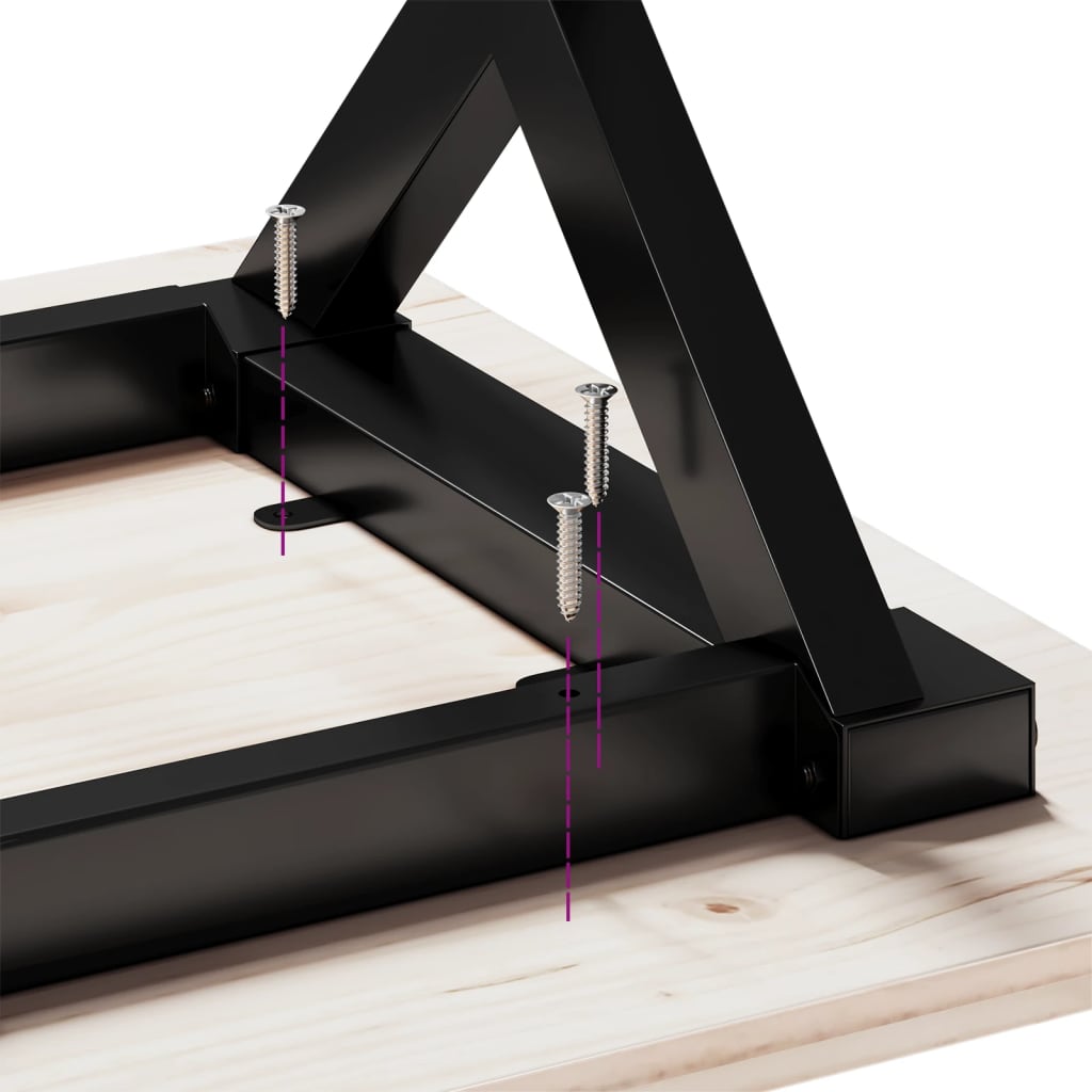 Couchtisch-Gestell in X-Form 60x50x38 cm Gusseisen