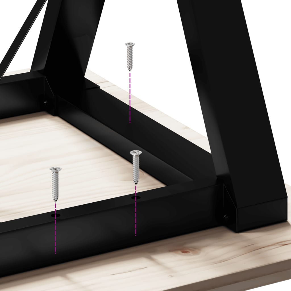 Esstisch-Gestell in Y-Form 120x60x73 cm Gusseisen