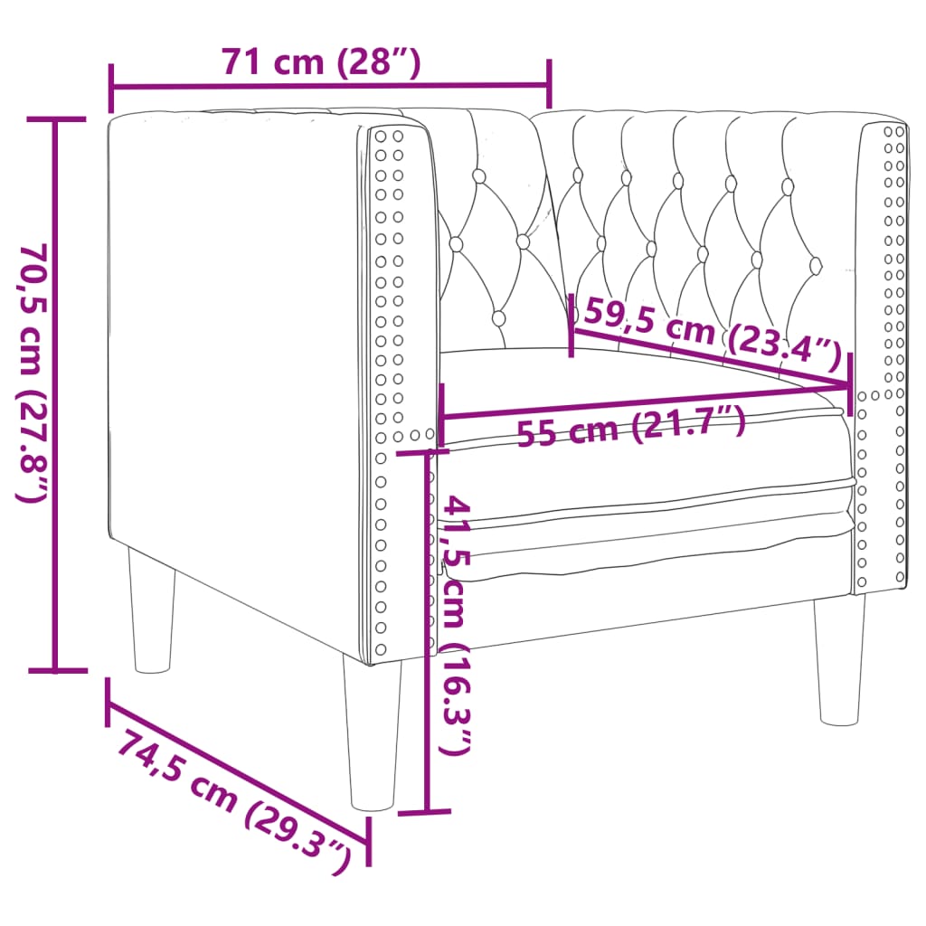 3-tlg. Chesterfield-Sofa-Set mit Nackenrollen Hellgrau Samt