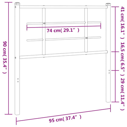 Kopfteil Metall Weiß 90 cm