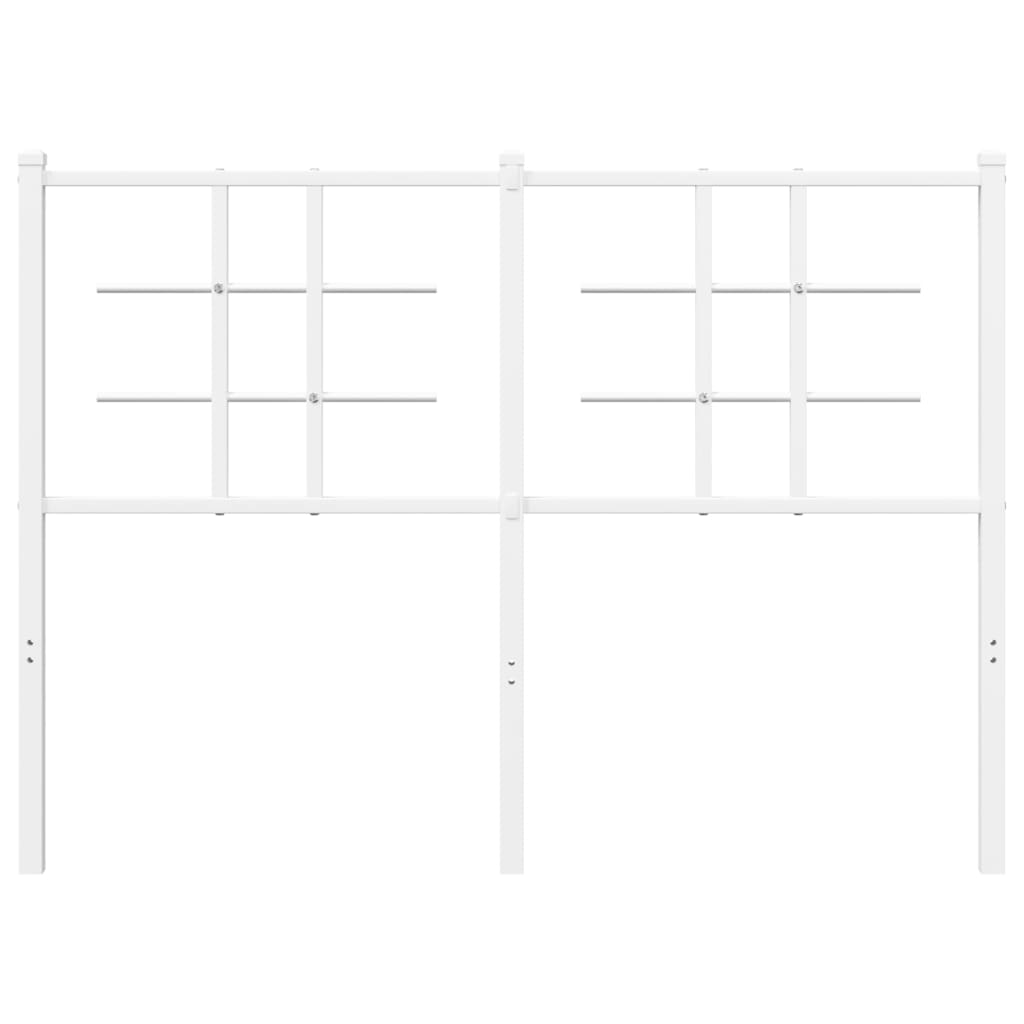 Kopfteil Metall Weiß 120 cm