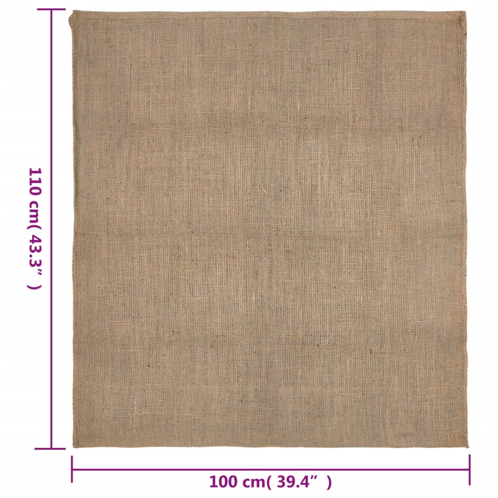 Sacchi di juta 5 pezzi 100 x 110 cm 100% juta 220 g/m²