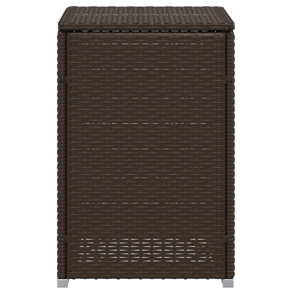 Propan-Tank-Verstecktisch Braun 40x40x60 cm Poly Rattan