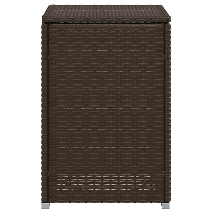 Propan-Tank-Verstecktisch Braun 40x40x60 cm Poly Rattan