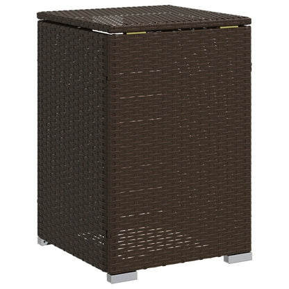 Propan-Tank-Verstecktisch Braun 40x40x60 cm Poly Rattan