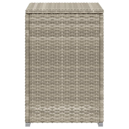 Propan-Tank-Verstecktisch Hellgrau 40x40x60 cm Poly Rattan