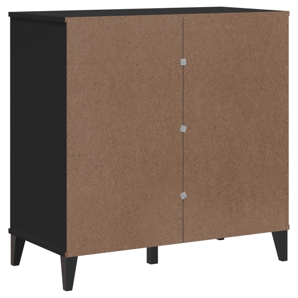 Sideboard VIKEN Schwarz 80x40x80 cm Holzwerkstoff