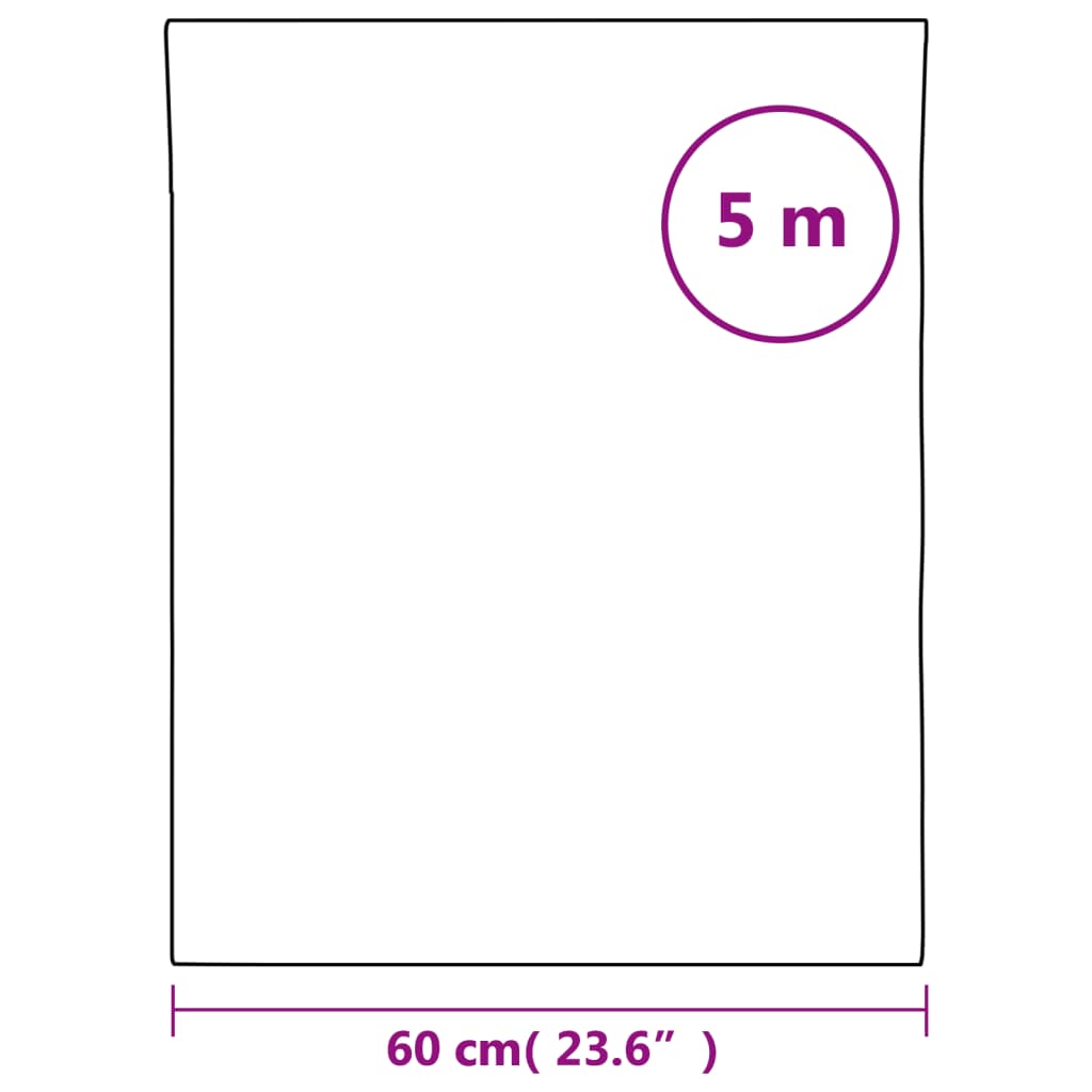 Fensterfolie Statisch Matt Transparent Weiß 60x500 cm PVC