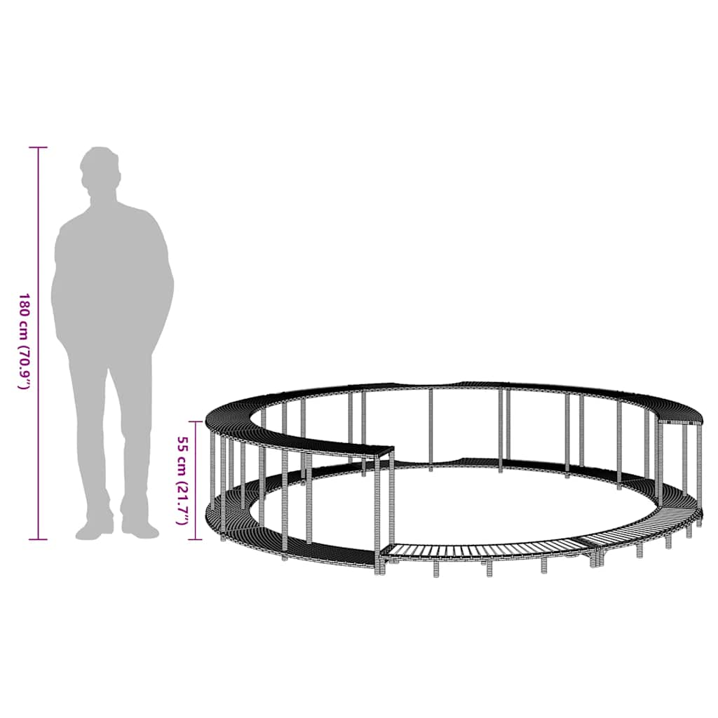 Whirlpool-Umrandung mit Stauraum Holztreppe Schwarz Poly Rattan