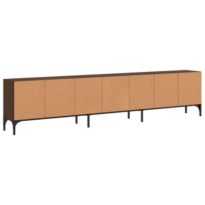 TV-Schrank mit Schublade Braun Eiche 200x25x44 cm Holzwerkstoff