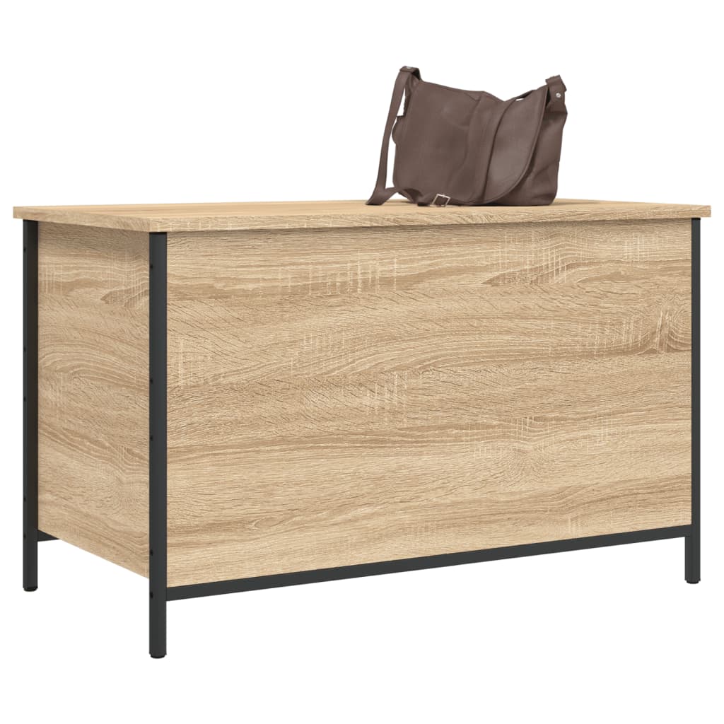 Sitzbank mit Stauraum Sonoma-Eiche 80x42,5x50 cm Holzwerkstoff