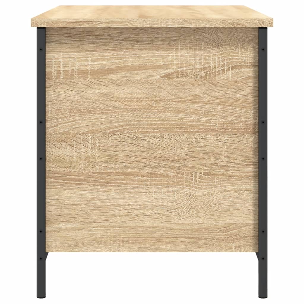 Sitzbank mit Stauraum Sonoma-Eiche 80x42,5x50 cm Holzwerkstoff