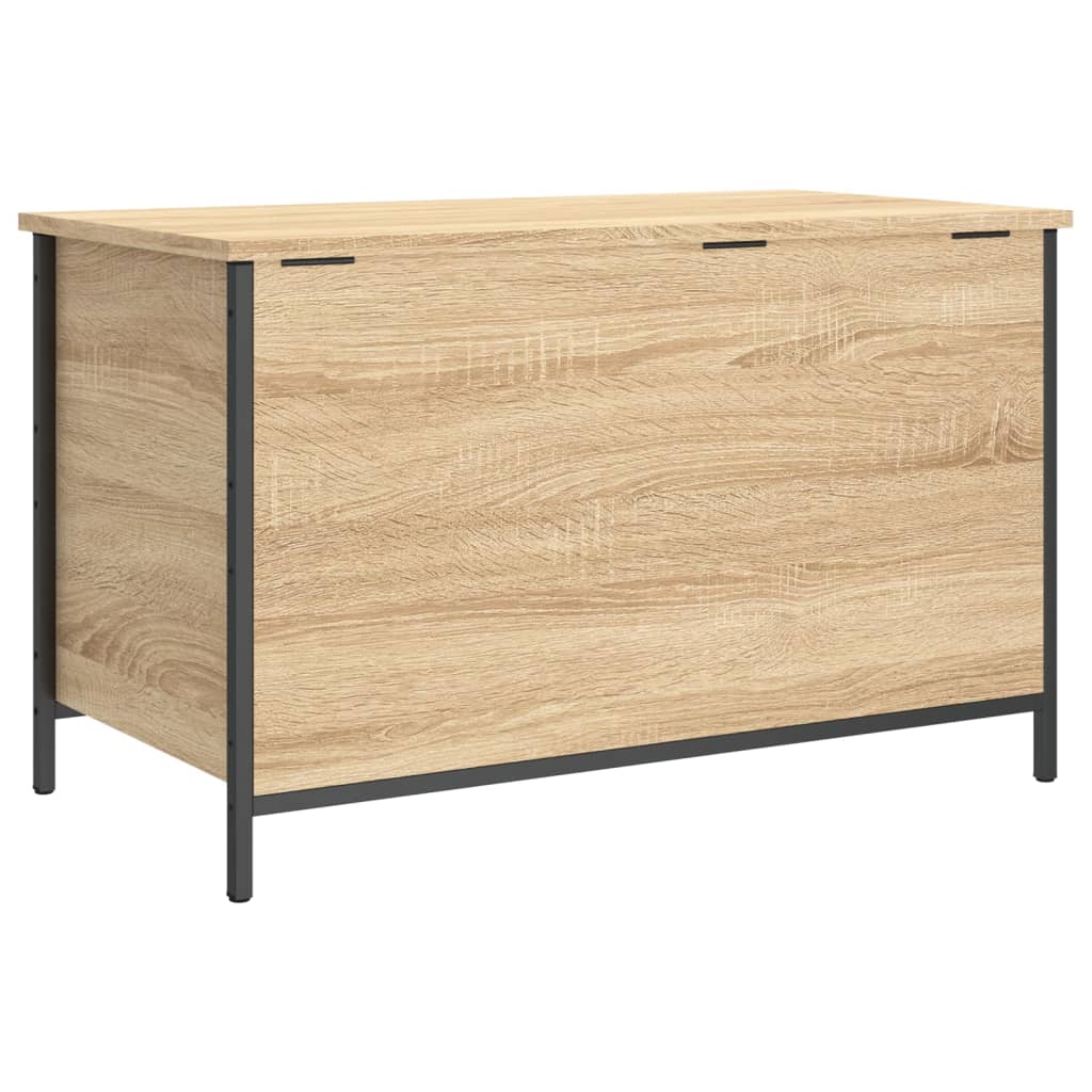 Sitzbank mit Stauraum Sonoma-Eiche 80x42,5x50 cm Holzwerkstoff