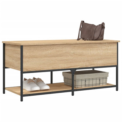 Sitzbank mit Stauraum Sonoma-Eiche 100x42,5x47 cm Holzwerkstoff