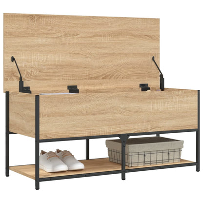 Sitzbank mit Stauraum Sonoma-Eiche 100x42,5x47 cm Holzwerkstoff