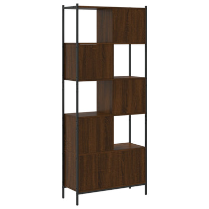 Bücherregal Braun Eichen-Optik 72x28x172 cm Holzwerkstoff