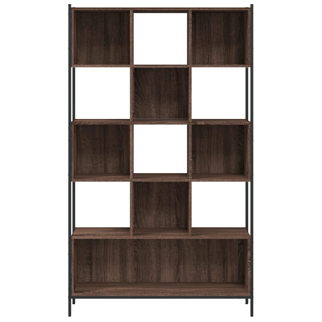 Bücherregal Braun Eichen-Optik 102x28x172 cm Holzwerkstoff