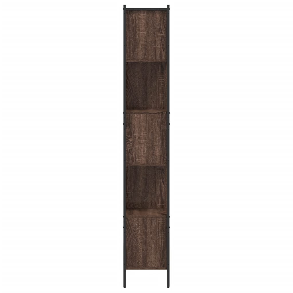 Bücherregal Braun Eichen-Optik 102x28x172 cm Holzwerkstoff