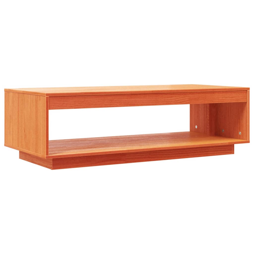 Couchtisch Wachsbraun 110x50x33,5 cm Massivholz Kiefer