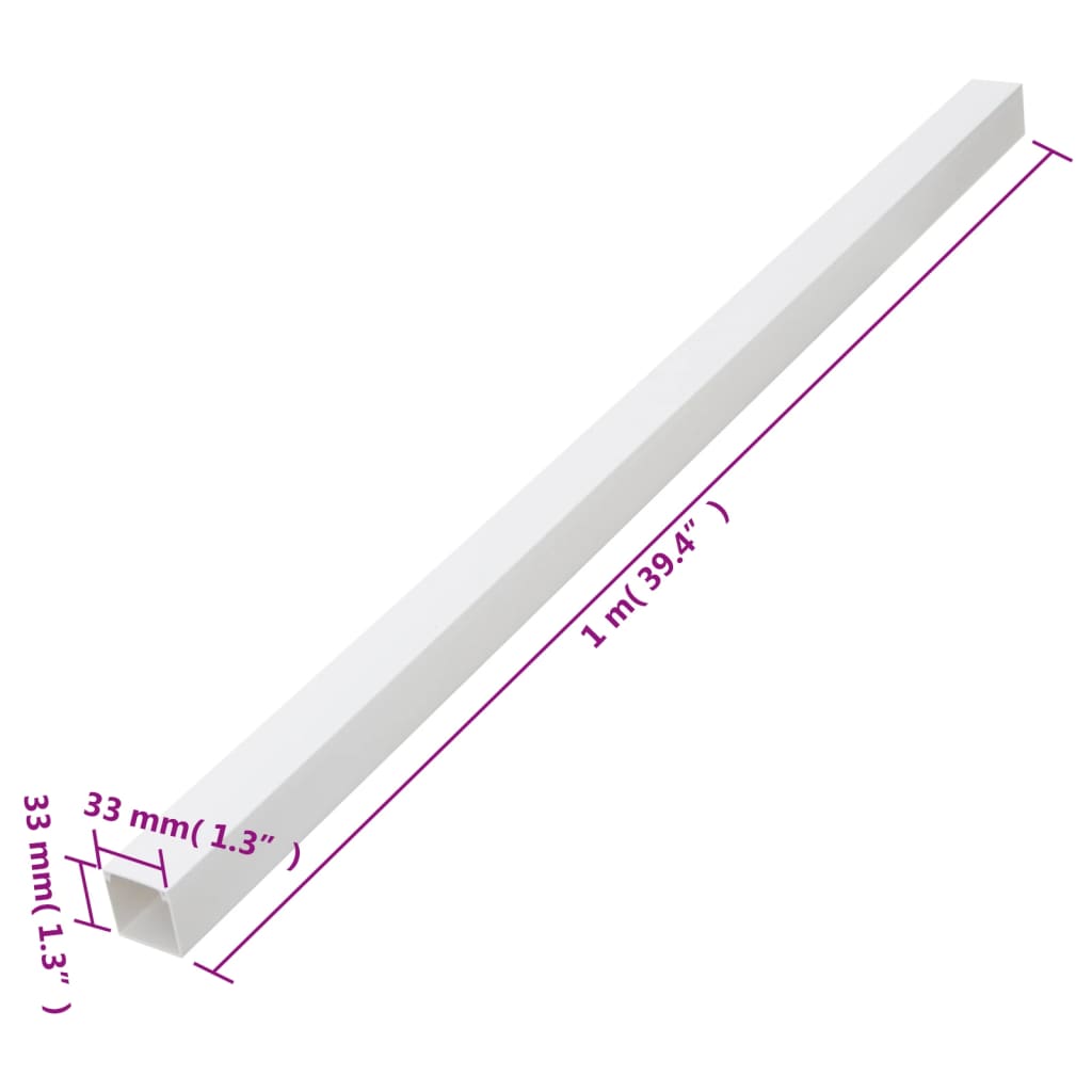 Installationsrohre 33x33 mm 10 m PVC