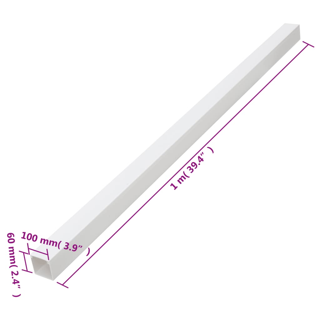 Installationsrohre 100x60 mm 10 m PVC